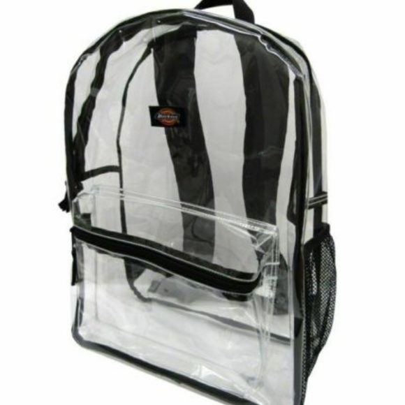 Dickies Clear PVC Laptop Backpack, Black - Picture 4 of 4